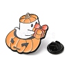 Halloween Ghost Theme Alloy Enamel Brooch JEWB-E022-03EB-01-3