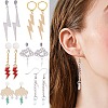 DIY Lighting Bolt Drop Earring Making Kit DIY-SZ0009-46-7