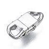 304 Stainless Steel Clasps STAS-S080-02A-P-3