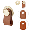 Oval Leather Drawer Handles AJEW-WH0251-72-4