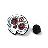 Day of the Dead Sugar Skull Enamel Pins JEWB-R001-03EB-04-3