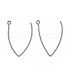 Ion Plating(IP) 316 Stainless Steel Earrings Finding X-STAS-B025-02B-1