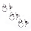 Ring Tibetan Style Alloy Toggle Clasps A1011Y-2
