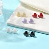 Hypoallergenic Bioceramics Zirconia Ceramic Heart Stud Earrings EJEW-C065-02-1