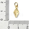 Brass Micro Pave Cubic Zirconia Pendants KK-H475-23G-01-3