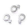 Smooth 304 Stainless Steel Charms X-STAS-M281-04P-1