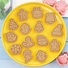 Christmas Themed Plastic Cookie Cutters BAKE-PW0007-028-3