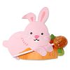 Rabbit Shape Paper Candy Lollipops Cards CDIS-I003-06-1