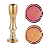 CRASPIRE Brass Wax Seal Stamp & Handles AJEW-CP0003-048-C-1