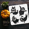 PET Hollow Out Drawing Painting Stencils DIY-WH0391-0433-3