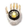 Halloween Resin Skeleton Hand LED Light Figurines Ornament AJEW-Z036-02A-2