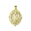 Real 18K Gold Plated Brass Micro Pave Cubic Zirconia Pendants KK-H472-37A-01G-1