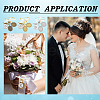 DIY Oval Blank Dome Wedding Bouquet Photo Charms Alloy Brooche Making Kit JEWB-AB00030-6