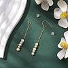 Natural Pearl Dangle Earrings EJEW-P286-42G-4