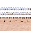 Electroplate Glass Beads Strands EGLA-Q128-03C-4