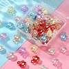 70Pcs 7 Colors Transparent Crackle Acrylic Pendants Set MACR-YW0001-90-6