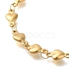 Ion Plating(IP) 304 Stainless Steel Heart Link Bracelets for Women BJEW-H613-05G-2