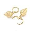 Cone Rack Plated Brass Leverback Dangle Earrings for Women EJEW-Z051-04G-2