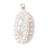 Natural Baroque Pearl Pendants PALLOY-TA00092-2