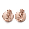 304 Stainless Steel Clip-on Earring Setting STAS-P249-23A-RG-2