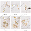 SUNNYCLUE DIY Geometry Dangle Stud Earring Making Kit DIY-SC0020-53-4