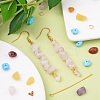 DIY Mixed Stone Chip Beads Earrings Making Kit DIY-FS0002-38-6