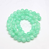 Dyed Natural Green Jade Beads Strands JBS053-8MM-27-2