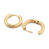 Ion Plating(IP) Frosted 304 Stainless Steel Huggie Hoop Earrings for Women EJEW-C096-32B-G-2