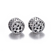 Hollow 925 Sterling Silver European Beads OPDL-L017-023TAS-1