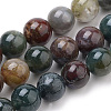 Natural Indian Agate Beads Strands X-G-S259-31-8mm-1