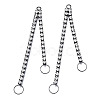 Rack Plated Brass Pave Crystal Rhinestone Chain with Ring Big Pendants KK-N216-423-03B-2