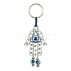 Alloy with Resin Evil Eye Charms Keychains KEYC-JKC00619-01-1
