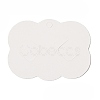 Cloud Shaped Paper Hair Clip Display Cards CDIS-C005-11-2