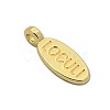 Nickel Free & Lead Free Golden Alloy Message Charms PALLOY-J219-072-NR-2