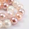 Shell Pearl Beads Strands BSHE-Q007-8-2