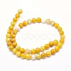 Natural Fire Agate Beads Strands G-O165-A10-8mm-2