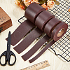 2M PVC Double Face Imitation Leather Ribbons SRIB-WH0011-127D-02-4