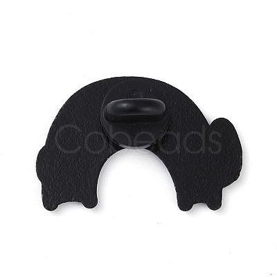 Rainbow Black Zinc Alloy Brooches JEWB-C031-02B-EB-1