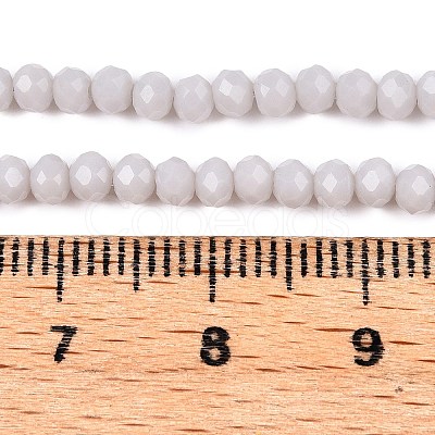 Opaque Solid Color Imitation Jade Glass Beads Strands EGLA-A044-P2mm-D19-1