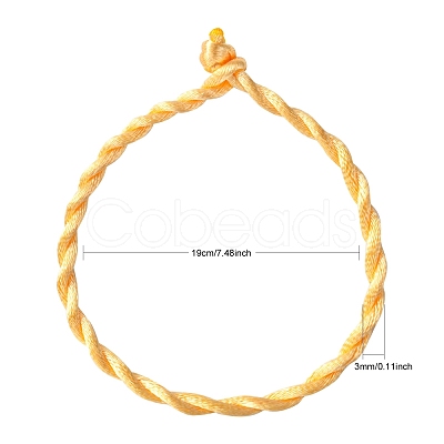 Nylon Rattail Satin Cord Bracelet Making AJEW-JB00019-10-1