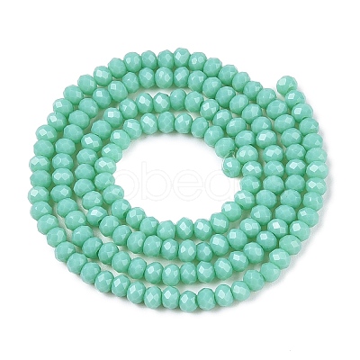 Opaque Solid Color Imitation Jade Glass Beads Strands EGLA-A044-P2mm-D14-1