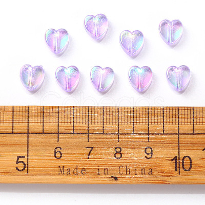 100Pcs Eco-Friendly Transparent Acrylic Beads TACR-YW0001-07D-1