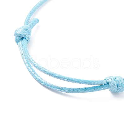 Heart Beaded Cord Bracelet BJEW-JB07678-1