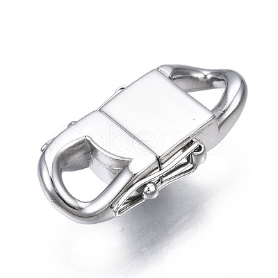 Non-Tarnish 304 Stainless Steel Clasps STAS-S080-02A-P-1