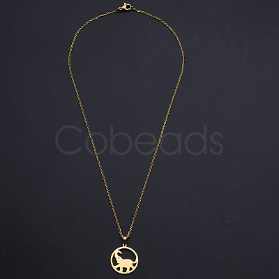 201 Stainless Steel Pendants Necklaces NJEW-S105-JN666-45-2-1