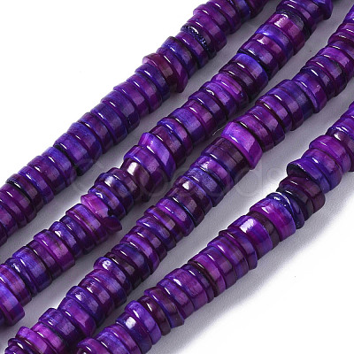 Natural Freshwater Shell Beads Strands SHEL-S278-025E-1