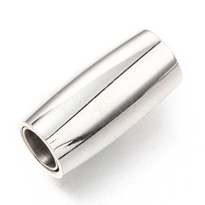 Tarnish Resistant 304 Stainless Steel Magnetic Clasps with Glue-in Ends STAS-C020-01P-1