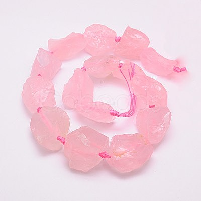 Natural Rose Quartz Beads Strands X-G-G543-07D-1