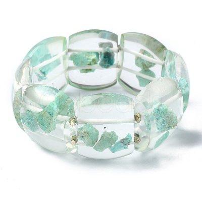 Natural Chrysocolla Stretch Bracelets BJEW-G702-06B-1