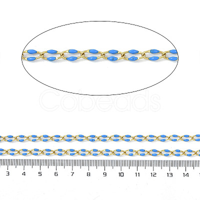 Ion Plating(IP) 304 Stainless Steel Dapped Chains AJEW-Q150-09G-01-1